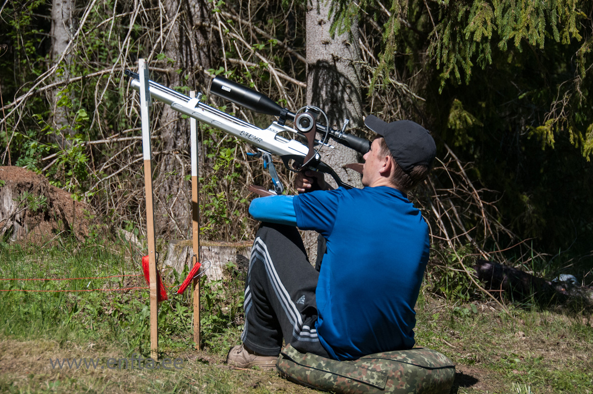 Rein Jr Reinu, Steyr LG 110 Field Target, Nikko Stirling Targetmaster 10-50x60